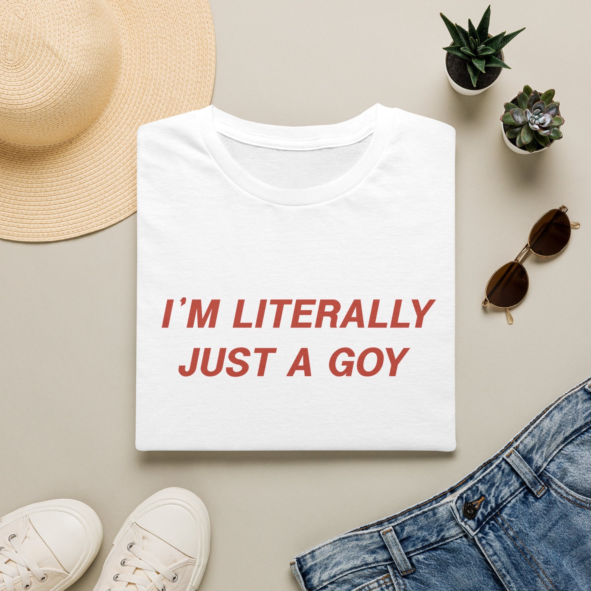 "I'm Literally Just a Goy" | Gildan 64000 Unisex T-Shirt